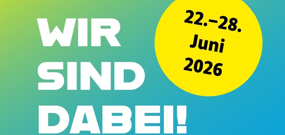 Banner "Wir sind dabei bei der Aktionswoche"