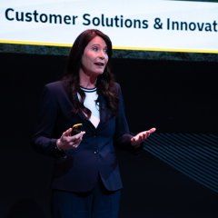 Katja Busch, CCO & Head of CSI von DHL Group, gab spannende Einblicke in das neue Innovation Center