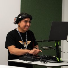 Ein DJ sorgte für die Musik