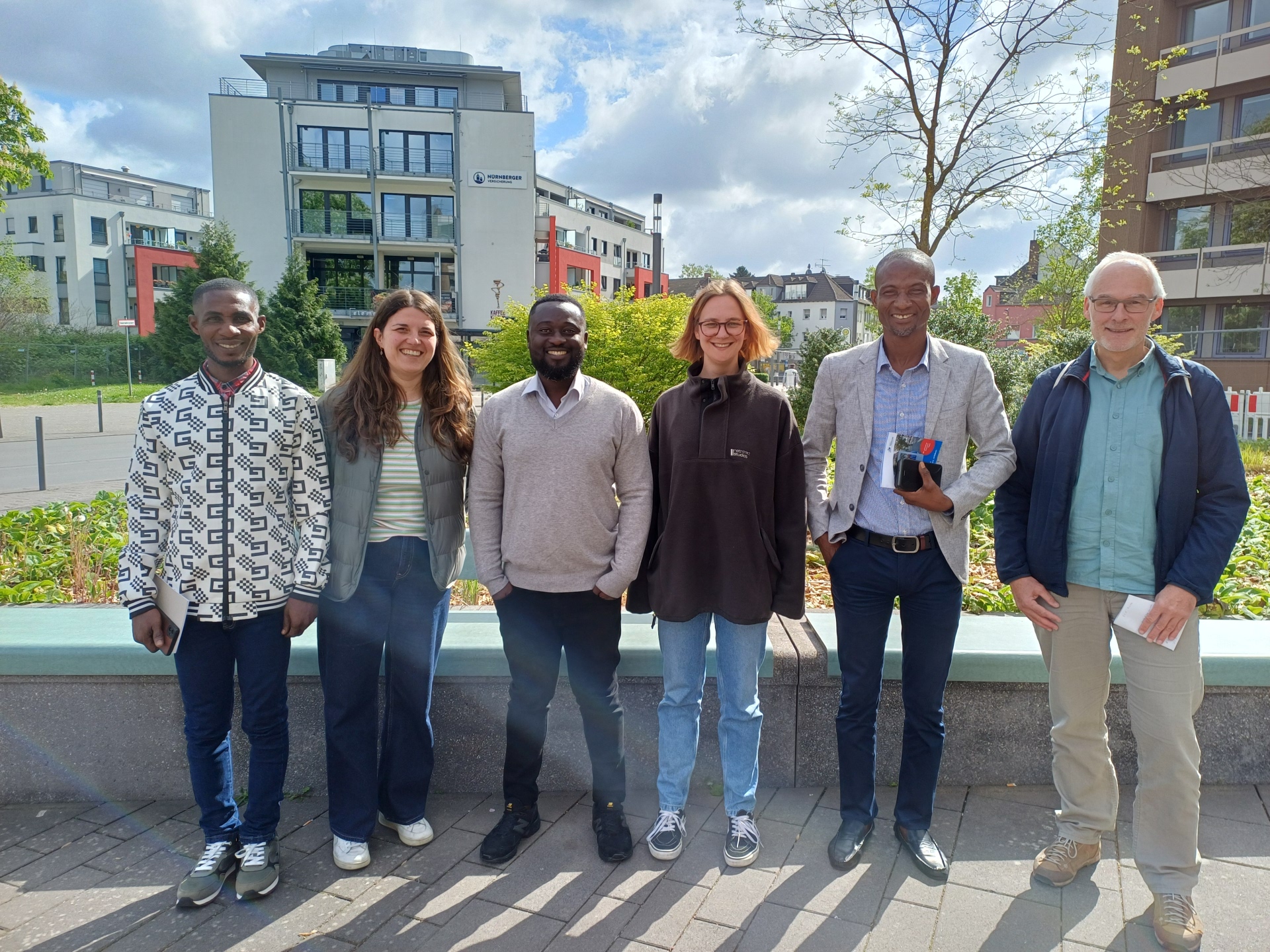 v.l. Francis Bansah, Hannah Schulze-Steinen, Degraft Johnson-Taylor, Svenja Püschel, Ismael Zagoon-Saeed, Peter Haag.