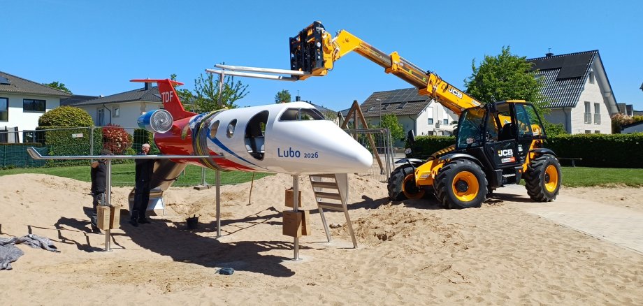 Aufbau des Spielzeugflugzeugs