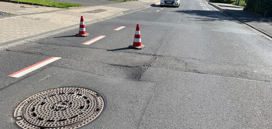 Fahrbahnabsackung