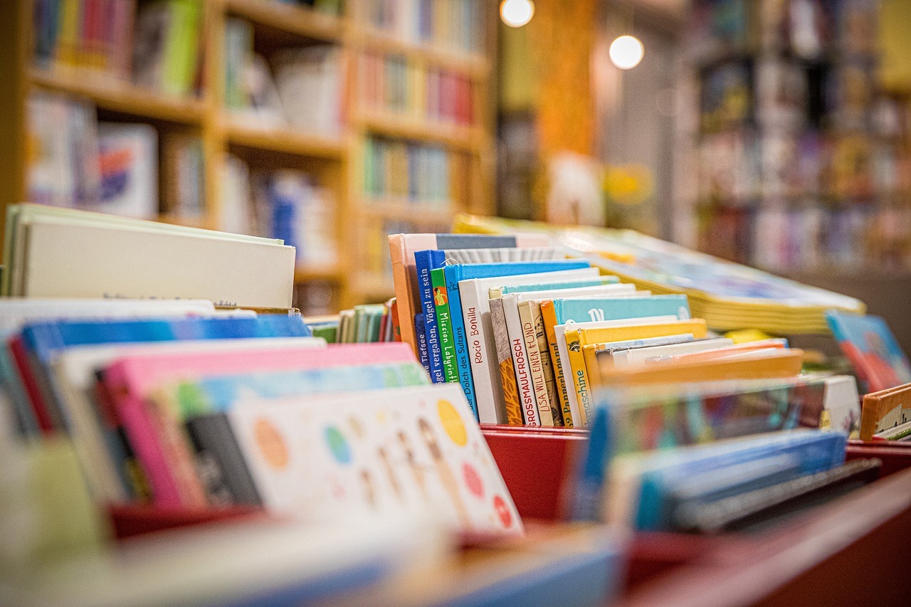 Bücher in der Bibliothek
