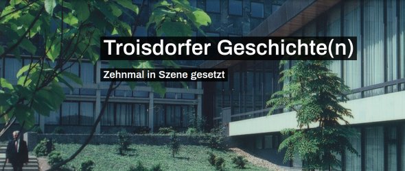 Startseite der Ausstellung (Screenshot: Stadtarchiv Troisdorf)