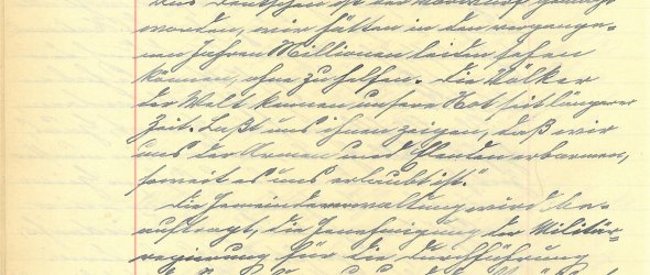 Zweite Seite des Aufrufs im Protokoll der Sitzung des Troisdorfer Gemeinderats vom 10.12.1946 (Bild: Stadtarchiv Troisdorf)